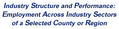 Kansas - Employment Across Industry Sectors of a Selected County or Region